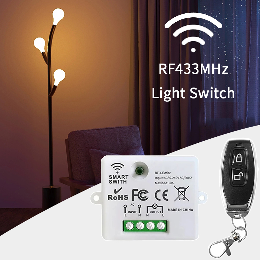 Universal Remote Smart Home - RF 433MHz Kablosuz Uzaktan Kumanda Anahtarı