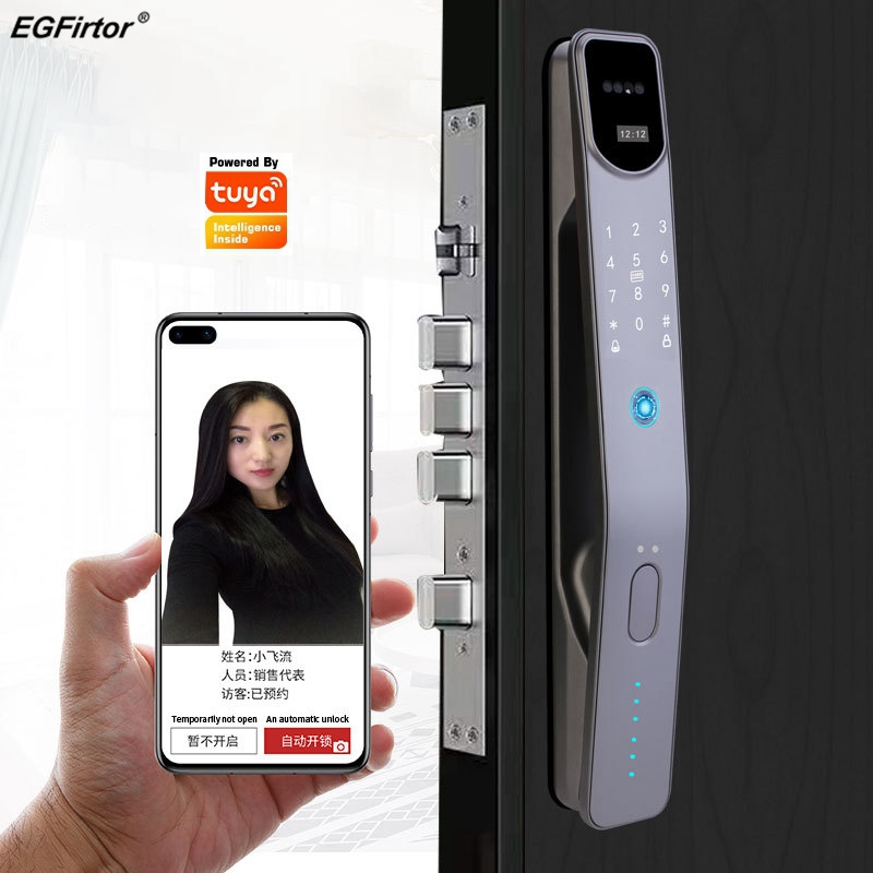 Smart Home Door Lock - Tuya Wifi elektronik parmak izi akıllı