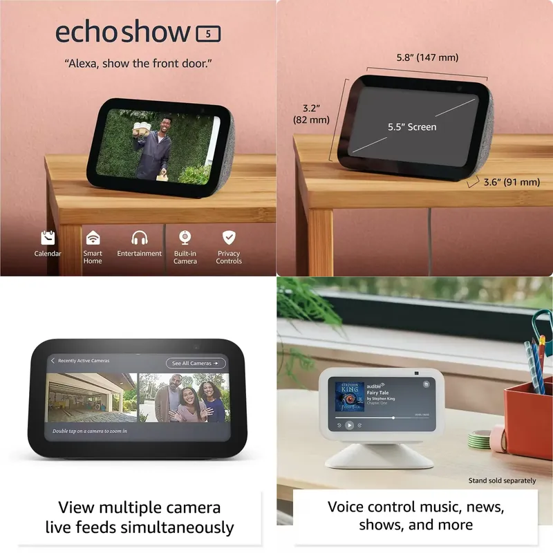 Smart Home Video - Ekranlı Akıllı Hoparlör Echo Show 5,