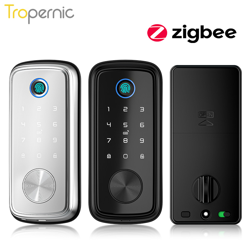 Smart Home Door Lock - Tuya Zigbee kapı sürgü kilitleri biyometrik