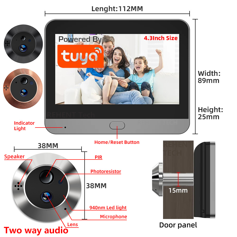 Smart Home Wiser - Mini Çift Yönlü Sesli 3MP Tuya