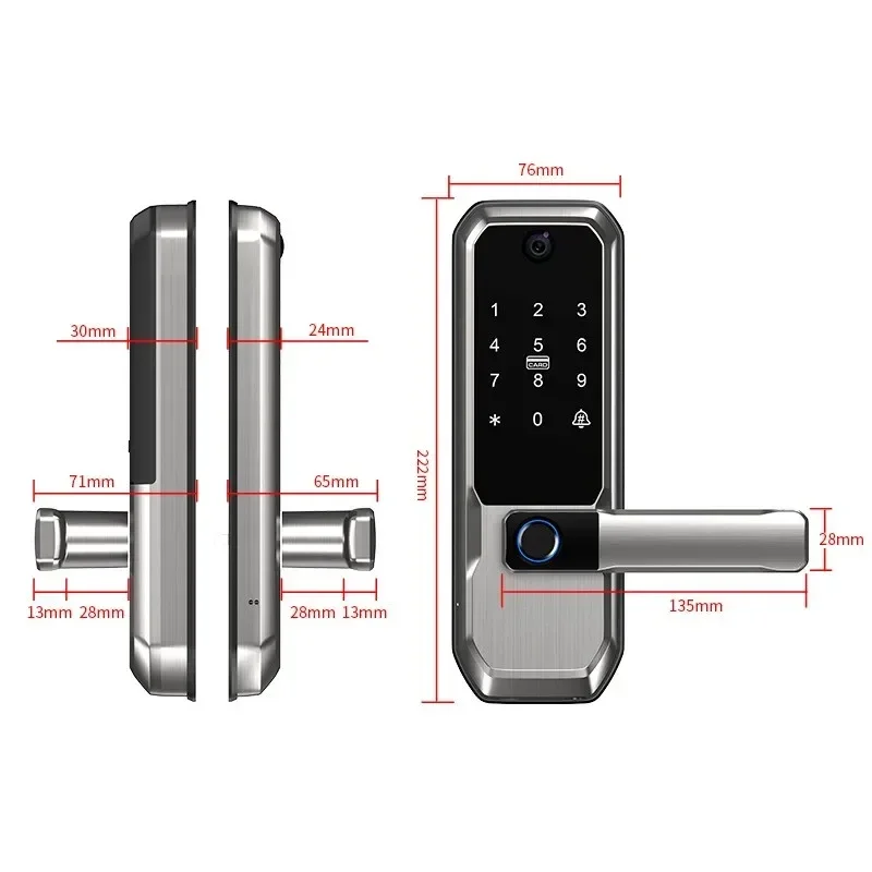 Tuya WiFi Akıllı Kapı Kilidi,  - Smart Home Door Lock incelemesi ve fiyatı