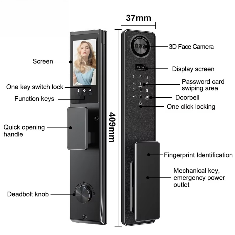 Tuya WiFi Akıllı Kapı Kilidi,  - Smart Home Door Lock incelemesi ve fiyatı