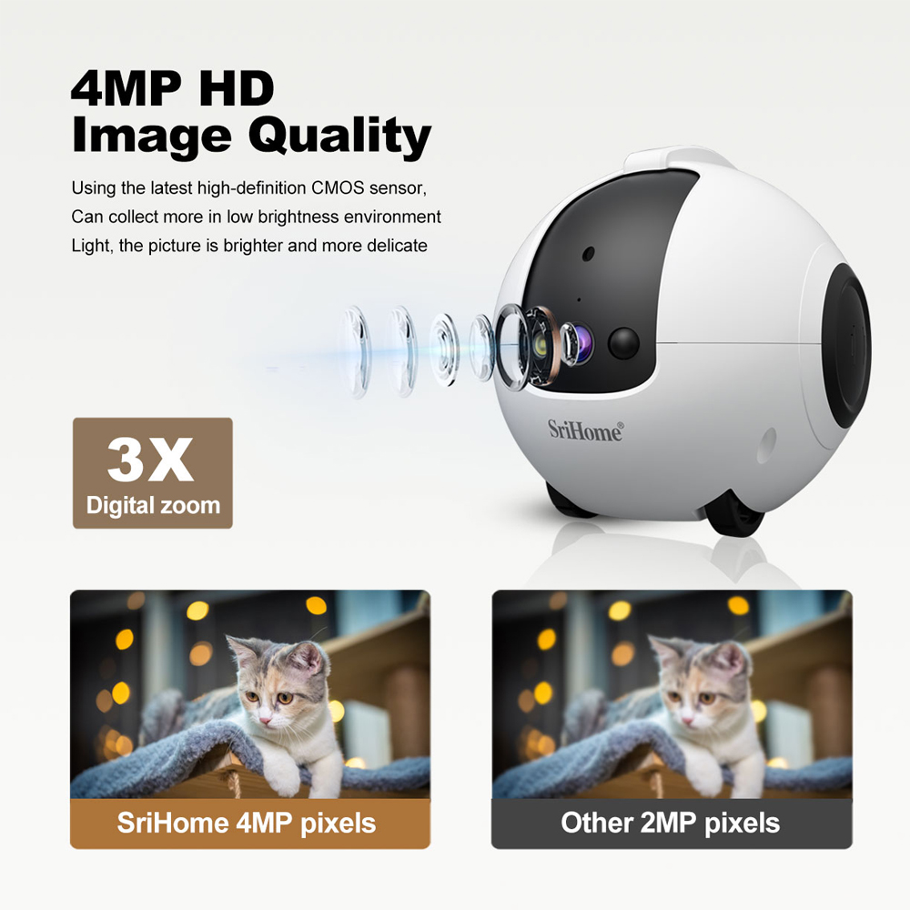 Srihome 4MP Mobil Akıllı Robot - Smart Home Camera Ezviz incelemesi ve fiyatı